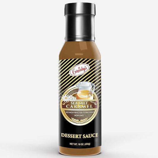 Gourmet Salted Caramel Dessert Sauce and Topping - Plastic Bottle | 16 oz. Pack of 1