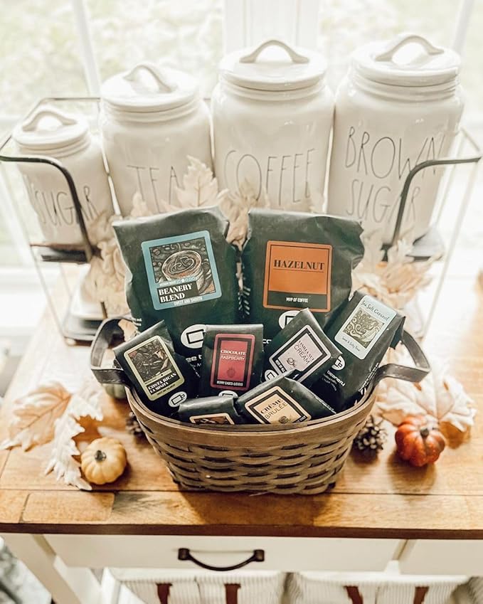 Coffee Beanery Butterscotch Toffee Flavored Coffee, 1-1.75oz Try Me Size Coffee Sampler, Light-Medium Roast