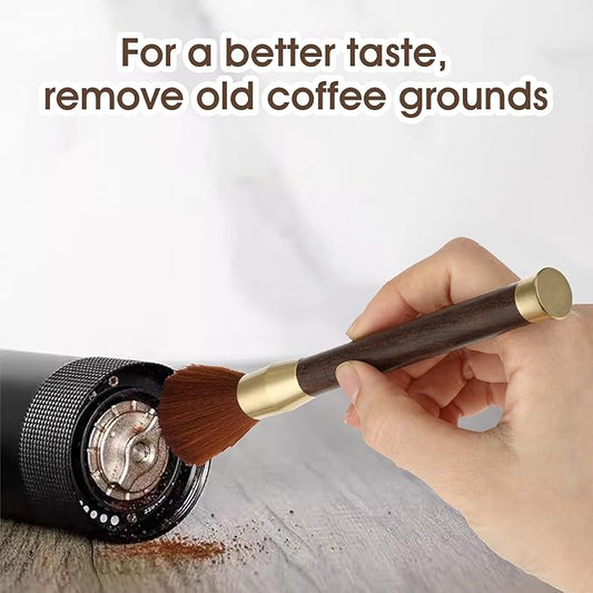 Coffee Cleaning Brush, 16.7x1.58CM Coffee Machine Brush Coffee Accessories Cleaning Brush Barista Brush for Coffee Grinder and Espresso Machine with Vegan Brush Hair