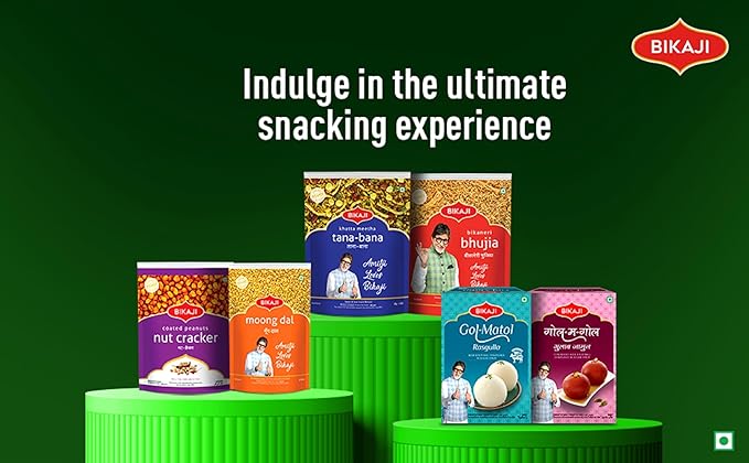 Bikaji Sesame Chikki 400g & Kolkata Jhaal Chanachur 1kg Combo | Nutty Chikki & Spicy Mix | Winter Special & Sharing Snack