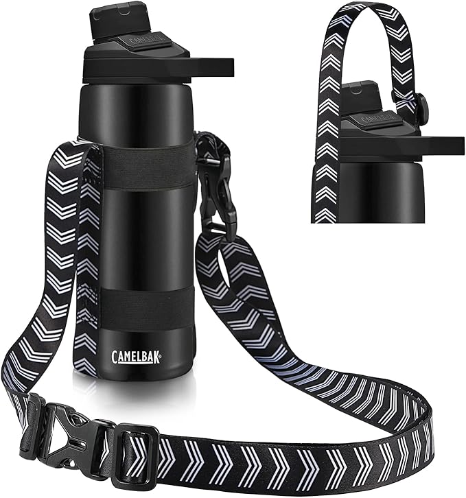 EasyAcc Water Bottle Holder Strap Sling, for Owala FreeSip 24 32 40 oz, Hydro Flask, Cirkul, Yeti, Stanley Flip, Universal Water Bottles, with Carabiner, for Walking Curise Travel (Bottle Excluded)