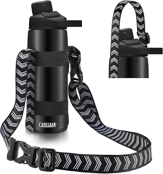 EasyAcc Water Bottle Holder Strap Sling, for Owala FreeSip 24 32 40 oz, Hydro Flask, Cirkul, Yeti, Stanley Flip, Universal Water Bottles, with Carabiner, for Walking Curise Travel (Bottle Excluded)