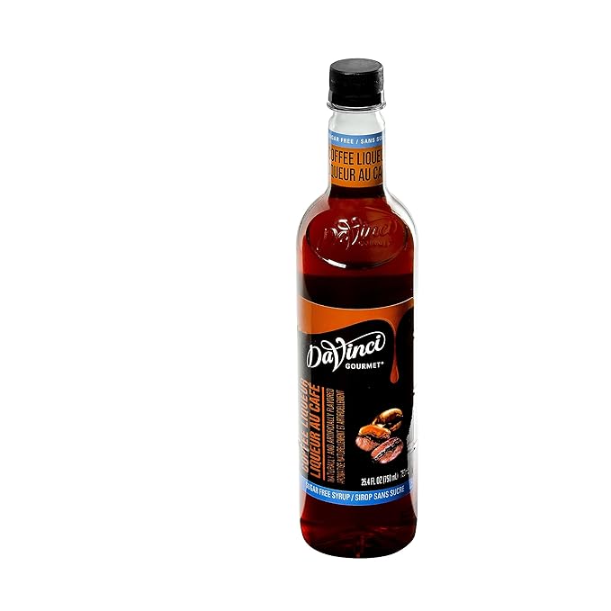 DaVinci Gourmet Sugar-Free Coffee Liqueur Syrup, 25.4 Fluid Ounces (Pack of 4)