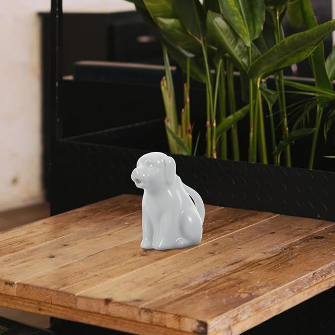 Ceramic Small Milk Pot with Handle - Cartoon Animal Mini Creamer Cup for Coffee Milk Tea Sauce Serving - Compact Kitchen Dining Accessory 3.14X2.95X1.77In