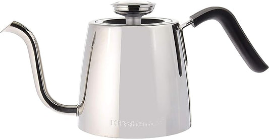 KitchenAid KNK1012SS Precision Gooseneck Stovetop Kettle, 1 Liter, Stainless Steel