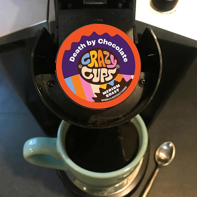 Crazy Cups Coffee Pods Variety Pack Sampler from Top Brands, Assorted Single Serve for Keurig K Cups Coffee Makers, 40 Unique Cups
