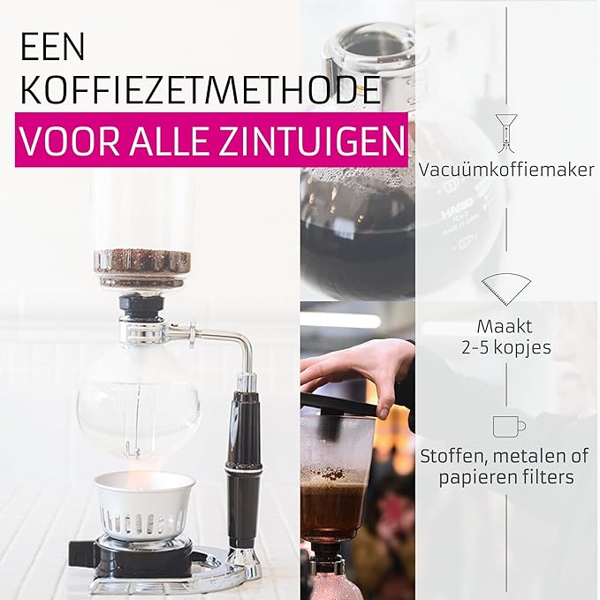 HARIO Technica Two Cup Coffee Siphon, 240ml
