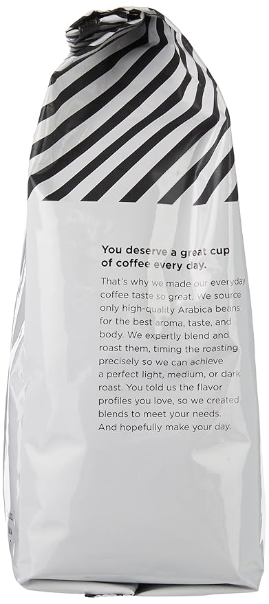 Amazon Fresh, Just Bright Ground Coffee, Light Roast, 32 Oz (Pack of 2)