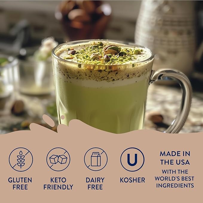 Jordan’s Skinny Mixes Sugar Free Coffee Syrup, Pistachio Coffee Flavoring Syrup, Zero Calorie Drink Mix, Lattes, Baking, Protein Shake or Cocktail, Dairy & Gluten Free, Kosher, 25.4 Fl Oz, 2 Pack