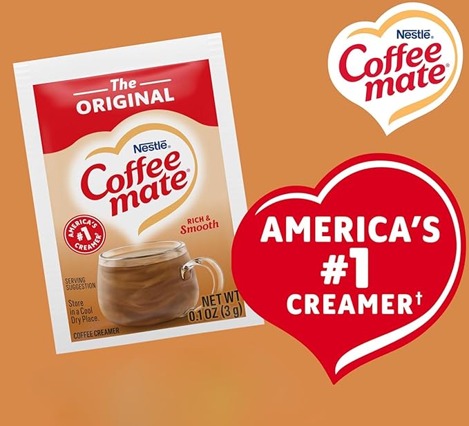 Nestle Coffee mate Original 3 Gram Single Serve Powdered Creamer Packets (Pack of 100)