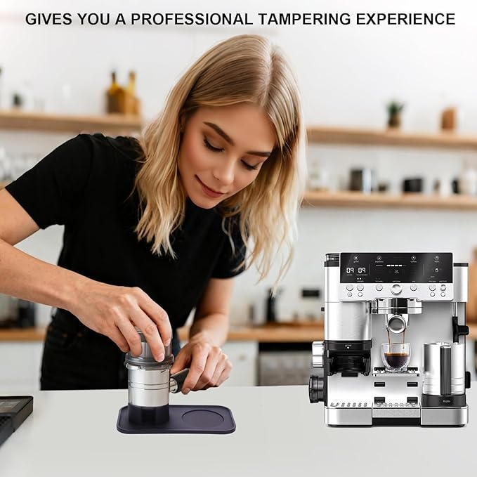 Tamping Mat for Ninja Luxe Cafe Espresso Machine ES601/ES701 – Food-Grade Silicone Base Tamper Holder – Non-Slip Tray Accessories for Ninja Luxe Cafe