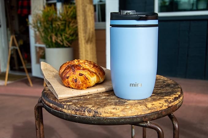 MIRA 12 oz Travel Coffee Mug - Insulated Stainless Steel Tumbler with Screw Lid - Olympic