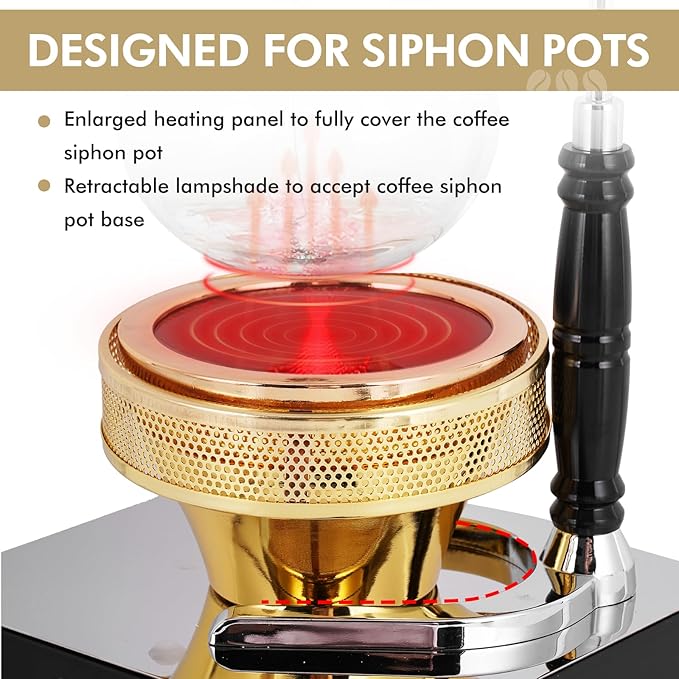 YUCHENGTECH Coffee Heater for Vacuum Coffee Pot, 130ml, 400W, 110V