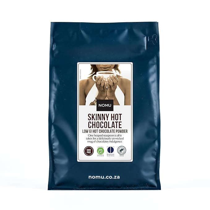NOMU Skinny 60% Cocoa Hot Chocolate | 20 Calories only, Keto Diet Drink, Low GI, High Protein (2.2lb Bulk Bag)