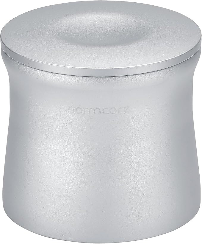 Normcore 58mm Magnetic Dosing Cup, Espresso Portafilter Dosing Cup, Barista Coffee Grinder Dosing Tools Fit 58mm Portafilter Basket, Anodized Aluminum, Silver