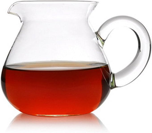 ELITEA Clear Glass Milk Tea Serving Pitcher Cream Pitcher Creamer Mug 200ml / 7 fl.oz for Tea Coffee