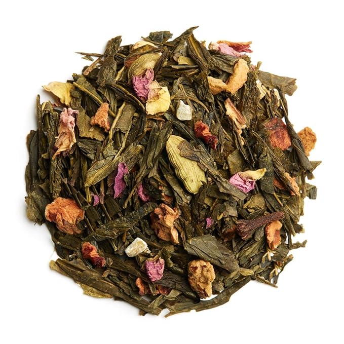 Palais des Thés - Green Tea - Holiday Collection | Organic N°25 Blend with Citrus & Spices | Premium Tea Bags, Serves 20 Cups