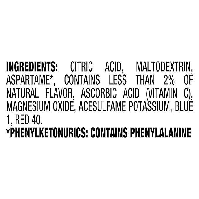 Crystal Light Drink Mix, 120 Packets, for Convenient On-the-Go Flavorful Hydration, Naturally Flavored Cherry Pomegranate with other natural flavor, Zero Sugar, 0.11 oz each