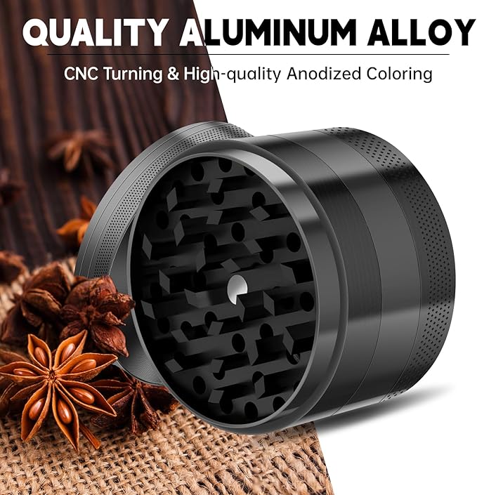 Grinder 2.5 in. (Black) Steel Kitchenware