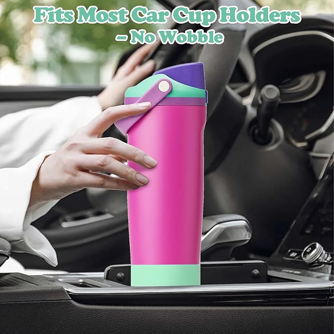 2PCS Silicone Boots for Owala 30oz & 40oz FreeSip Sway Bottles & Tumblers – Non-Slip, Scratch-Resistant, Stability Enhancer for Owala Accessories (Shocking Grape)