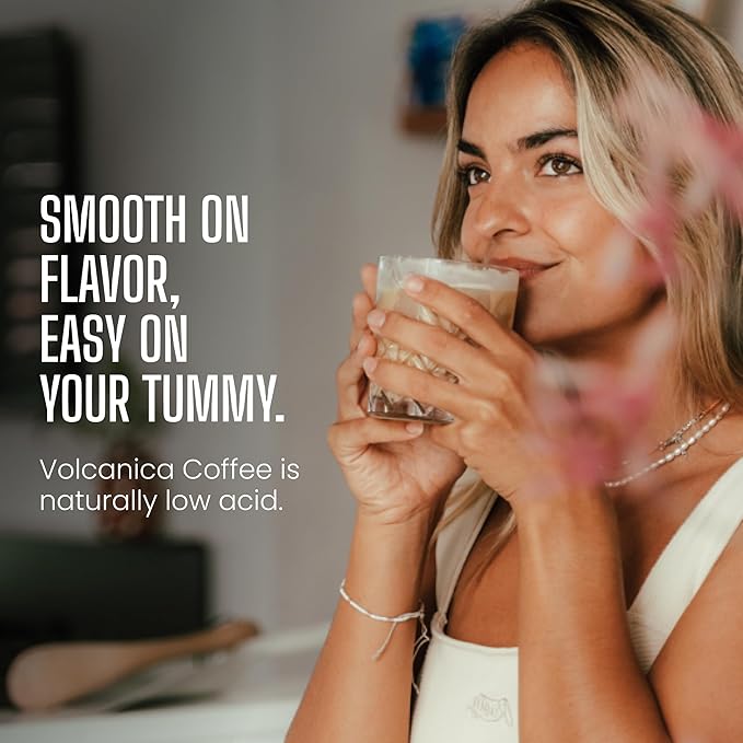 Volcanica Espresso Coffee, Dark Roast, 100% Arabica, Espresso Grind, Bold Sweet Flavor, Fresh Roasted, Kosher, Vegan, Gluten-Free, 5 lbs