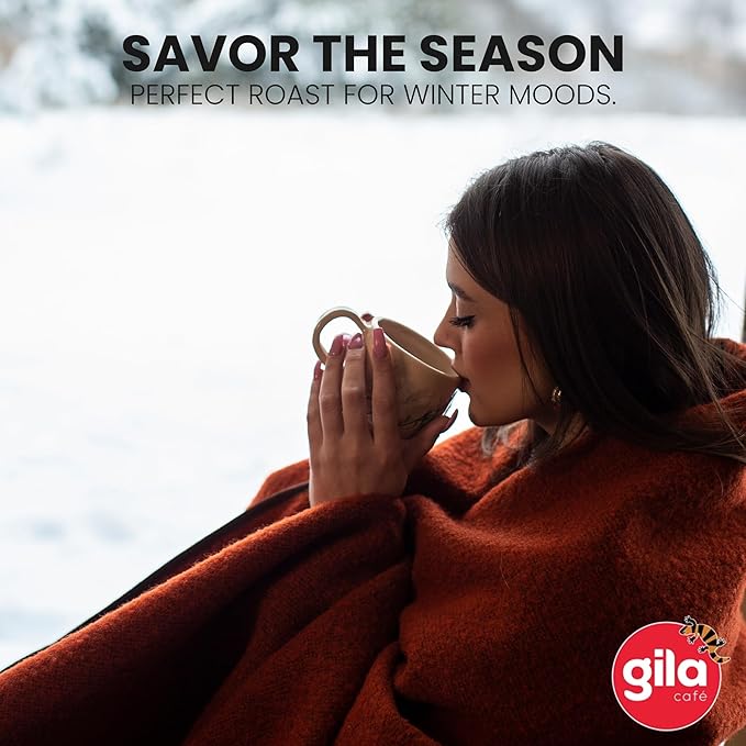 gila café Ground Coffee Medium Roast Espresso 32oz (1-Pack) - 100% Mexican Arabica Bean Coffee Grounds - Made with Coffeeberry - Chocolate, Hazelnut, Vanilla Notes