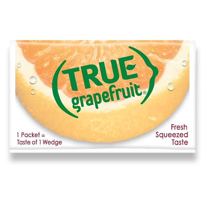 TRUE Grapefruit Water Enhancer, Bulk Dispenser, 500 Count (Pack of 1), 0 Calorie Drink Mix Packets For Water, Sugar Free Grapefruit Flavoring Powder Packets