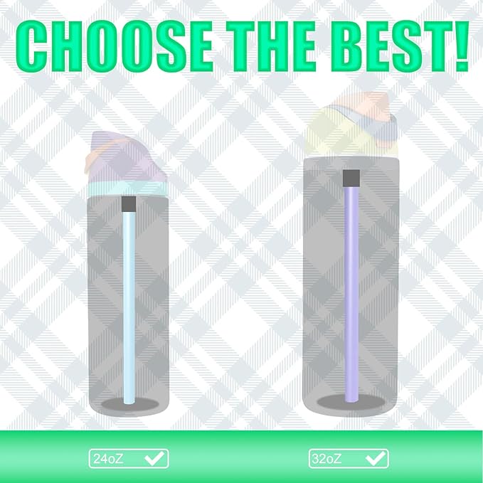 6pcs Replacement Straws for Owala, Reusable Plastic Straws with Cleaning Brush Tumbler Accessories Parts for Owala FreeSip Insulated Water Bottle 24oz 32oz (6 Colors)