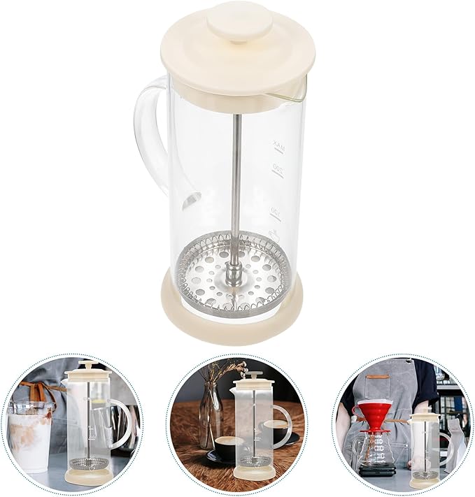 Manual Milk Frother Coffee Bar Milk Frother with Press Froth Technology, Milk Foamer Manual Milk Creamer Hand Pump Frother Handheld Milk Frothing Pitchers for Milk Coffee Cappuccino