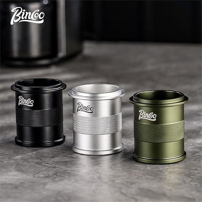 Bincoo 51mm Coffee Dosing Cup - Precision Grounds Dispenser,Espresso Pour-over Measuring Tool,Inverted Aroma Tasting Cup & Anti-Spill Powder Collector, Professional Brewing Accessories Kit