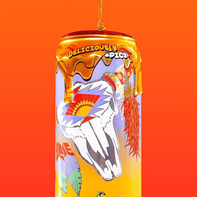 AriZona Mucho Mango, Fruit Juice Drink with Mikes Hot Honey - Big Can, 22 Fl Oz (Pack of 12)