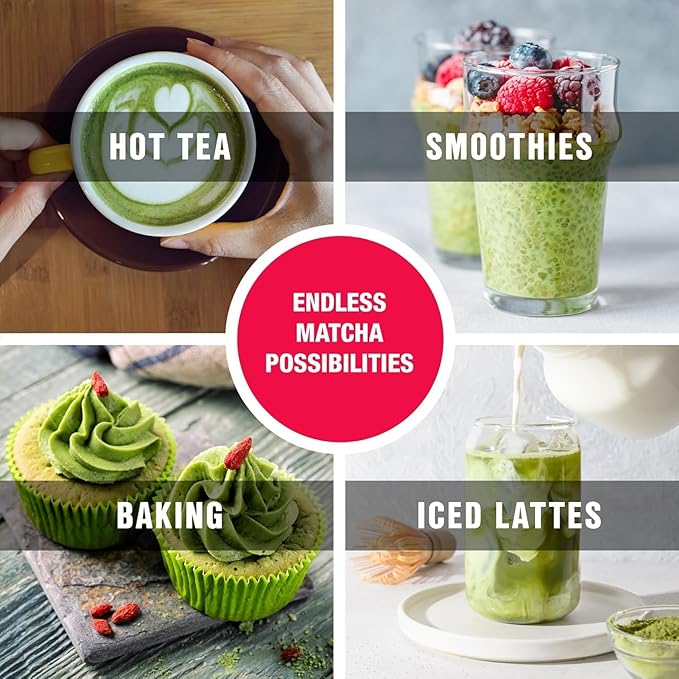 Tiesta Tea - Superior Matcha | Superior Grade Japanese Matcha Powder | High Caffeinated Green Tea | Make Hot or Iced | Up to 21 Cups | 1.5oz Resealable Pouch