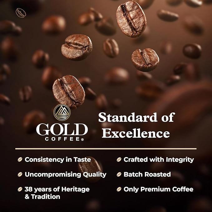 Gold Coffee Co. Blue Mountain Premium Blend | Medium Roast, Whole Bean| 100% Arabica Coffee | 2 lbs.