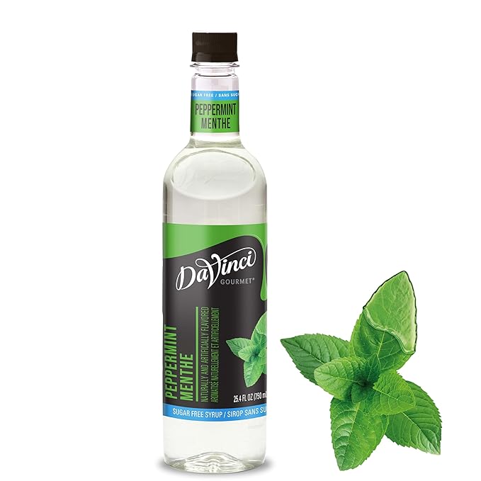 DaVinci Gourmet Sugar-Free Peppermint Syrup, 25.4 Fluid Ounces (Pack of 1)