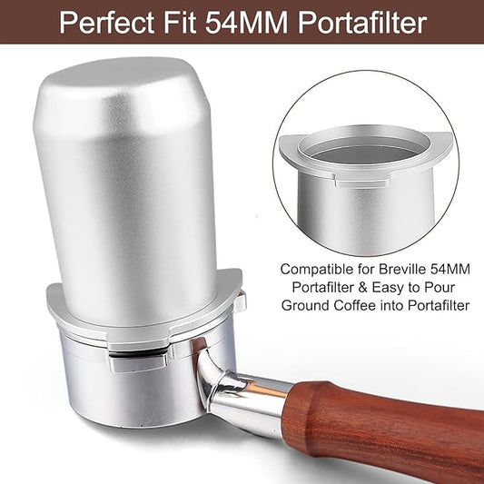 54mm Dosing Cup Compatible for Breville Espresso Machine Barista Express BES870XL, Barista Pro BES878BSS, Barista Touch BES880BSS, Coffee Dosing Cup for Breville Smart Pro Grinder and 54mm Portafilter