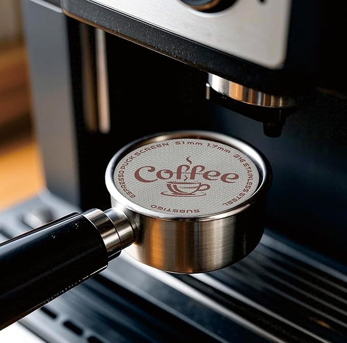 58 mm Espresso Puck Screen for Breville Dual Boiler Portafilter Espresso Filter Screen 58.5mm Puck Screen for GAGGIA Espresso Puck Screen Machine Filter 1.7mm Thickness 316 Stainless Steel 2 Packs