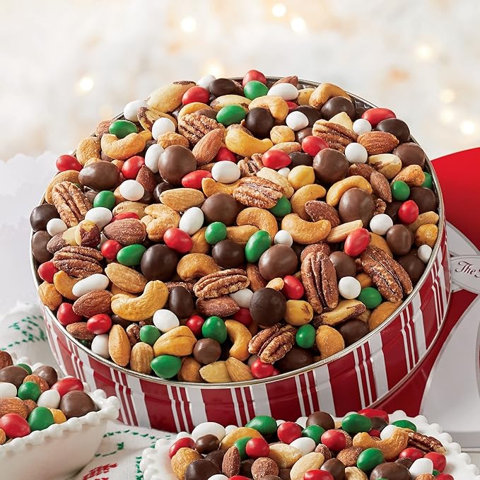 The Swiss Colony Ultimate Snack Mix - Sweet and Salty Variety Bridge Mix with Candy Coated Peanuts