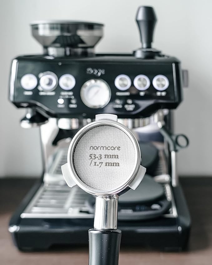 Normcore 53.3mm Puck Screen - Lower Shower Screen - Metal Contact Screen for Espresso 54mm Portafilter Filter Basket - 1.7mm Thickness 150μm - 316 Stainless Steel