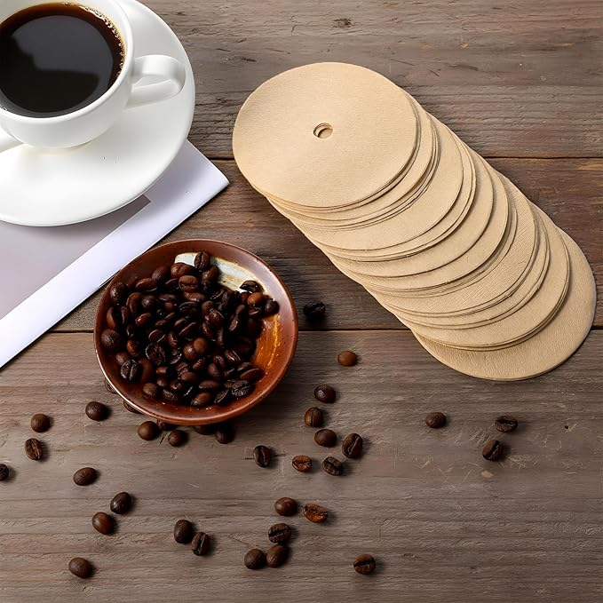 200Count Coffee Filters, 3.75"Disposable Round Coffee Filters, Filter for Camping Pot Home Office Use