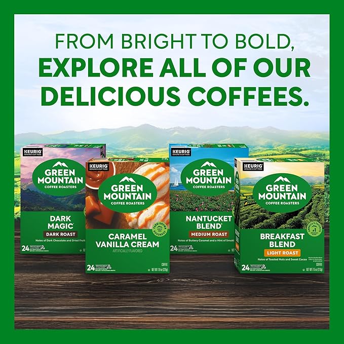 Green Mountain Coffee Roasters Half Caff Coffee, Keurig Single-Serve K-Cup pods, Medium Roast, 96 Count