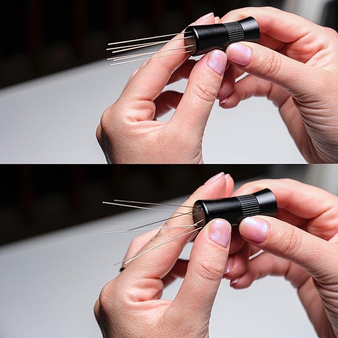 KNODOS 54mm Espresso Accessories Set – Must-Have Coffee Tools Set with Tamper, Distributor, WDT Stirrer, Dosing Funnel, Puck Screen & Rosewood Organizer | Espresso Machine Accessories Kit