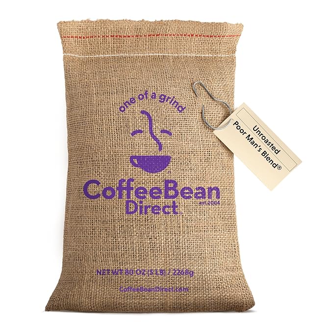 Coffee Bean Direct Unroasted Poor Man's Blend, 5 Pound (Pack of 1)