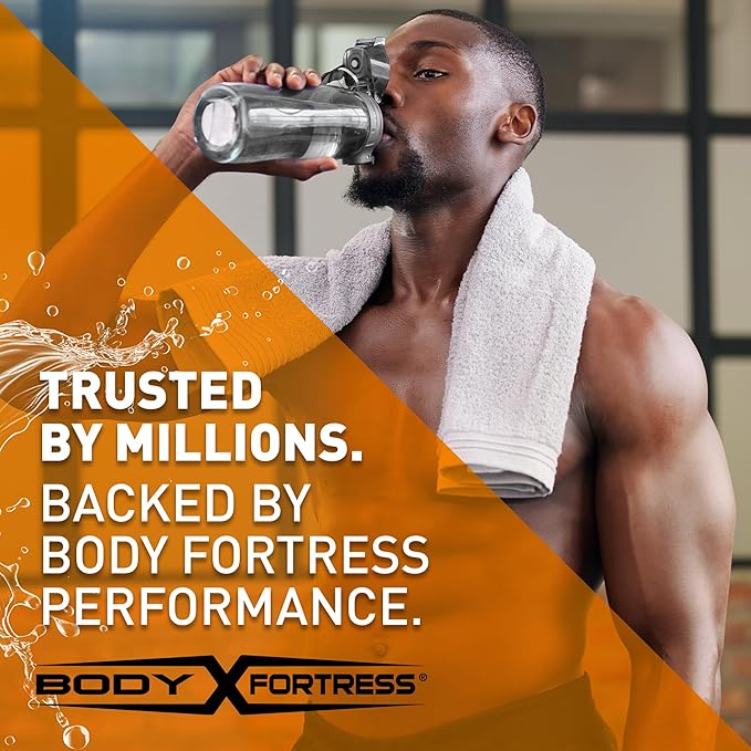 Body Fortress Electrolyte Powder Orange Tangerine - Rapid Hydration Drink Mix with 6 Essential Electrolytes & 3 B Vitamins - Sugar Free, Keto Friendly, No Color Added, Clear Hydration - 30 Servings