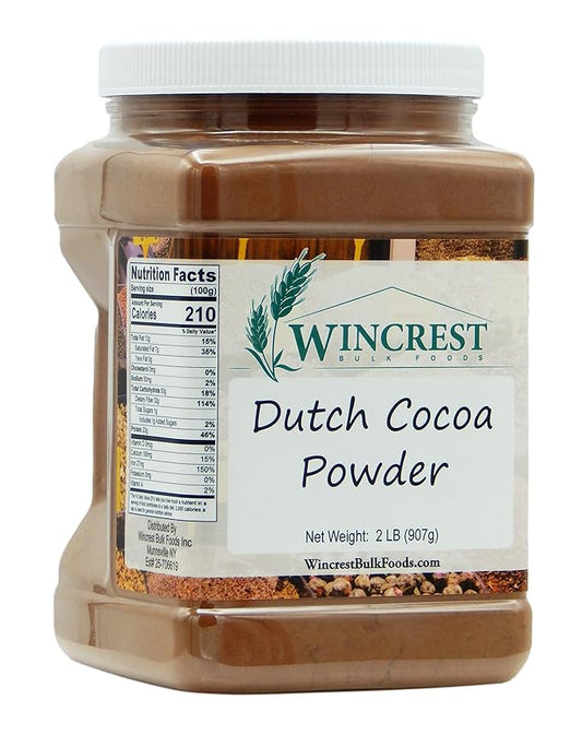 Premium Dutch Processed Cocoa Powder - 2 Lb Container