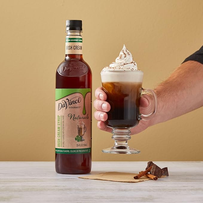 DaVinci Gourmet Naturals Irish Cream Syrup, 25.4 Fluid Ounce (Pack of 1)