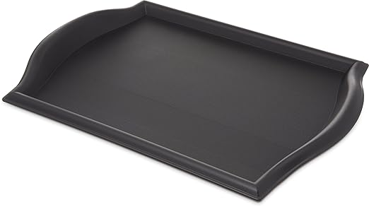 Carlisle FoodService Products 1217BT03 Bistro Plastic Café Tray, 12" X 17", Black