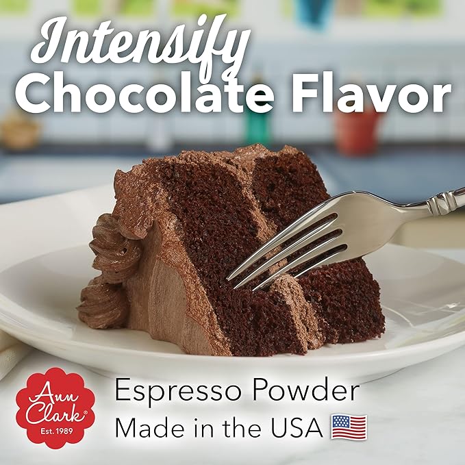 Ann Clark Premium Espresso Powder - Chocolate Intensifier for Baking & Spice Rubs, 2.5 oz