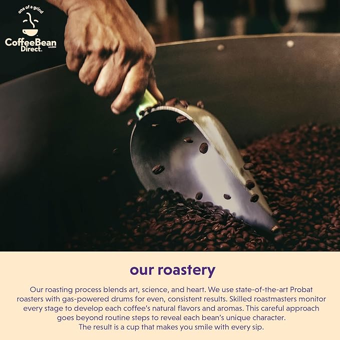 Coffee Bean Direct Super Dark Espresso, Whole Bean Coffee, Very Dark Roast, 1 Pound Bag (Pack of 1)