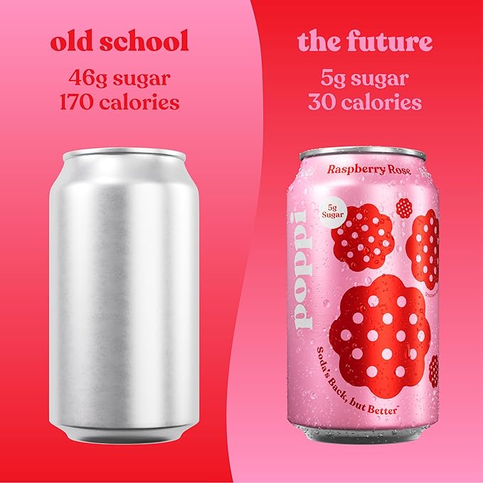 Poppi Sparkling Prebiotic Soda Beverage with Apple Cider Vinegar, Seltzer Water and Fruit Juice, Trend Setters Variety Pack, 12 Fl Oz, Pack of 12, Packaging May Vary