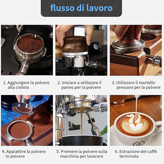 51mm Bottomless Portafilter & Puck Screen, Compatible for CASABREWS Espresso Machine CM5418, 3700 Series, Mr. Coffee Espresso and Cappuccino Machine, Includes 304 Stainless Steel Filter Basket, 3Ear